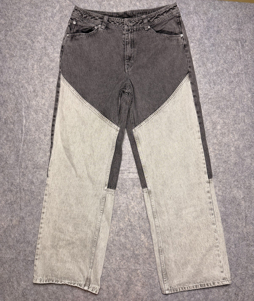 Air Jordan Two Tone Straight Leg Jeans Women's Medium 100% Cotton